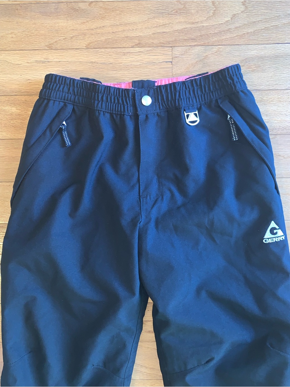 Gerry Black Snow Pants with Reflective Accents, Size Children’s Large, 14/16